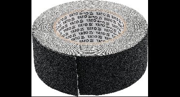 YATO YT-72501 Antislip Tape 50 mm x 10 m - Zelfklevend Zwart - 0.75 mm PVC Grip Tape voor Trappen, Looppaden & Werkplatforms - Treksterkte 25N/25mm