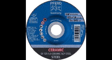 PFERD TOOLS DSS EH 125-1,6 CERAMIC SGP STEEL