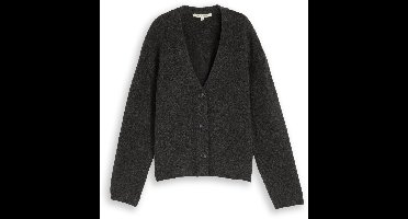 Tom Tailor Denim - Gezellig vest met wol - Maat M - Shale Grey Melange