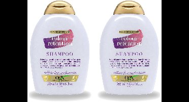 2 x OGX - Colour Retention - Shampoo - Voor Gekleurd Haar - 385 ml - Voordeelverpakking - 2 stuks