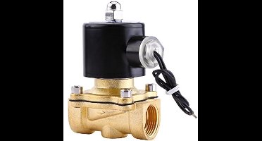 KARZO - Messing 3/4'' DN20 DC 24V Magneetklep - Voor Water, Lucht en Gas - Normaal Gesloten