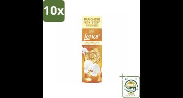 10 x Lenor - Geurbooster - Amber & Orchidee - Non-Stop Frisheid - 19 Wasbeurten - Grootverpakking - Geurbooster - Wasgeur - Langdurige Frisheid - Amber Geur - Orchidee Geur