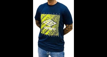 Umbro Grain Graphic T-shirt Met Korte Mouwen Blauw S Man