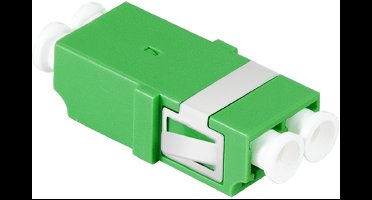 LogiLink glasvezelkoppeling-set, 2x LC duplex, zonder flens, groen
