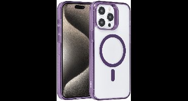 TUNIQ iPhone 15 Pro Max Backcover hoesje Magsafe silicone - Paars