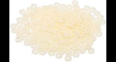 KARZO - Socket ABS Spacers - 240 Stuks - 3.2 mm ID, 7 mm OD, 2 mm Lengte - Plastic Rond zonder Draad