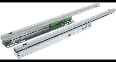 Starx Ladegeleider Push to Open FGV 55 cm - Draagvermogen 25 kg - Lade Indrukken en Automatisch Openen - Materiaal Staal - Kleur Grijs - Afmeting 55 x 4 x 3,8 cm - Gewicht 1015 Gram
