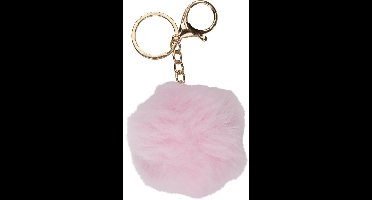 Eddy Toys Pompon Sleutelhanger Pastelkleurig - Fluffy Sleutelhanger voor Kinderen en Volwassenen - Pompom Sleutelhanger