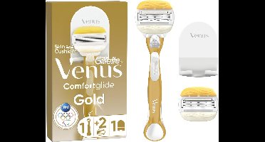 Gillette Venus ComfortGlide Coconut - 1 Handvat + 2 Scheermesjes + Douchehanger