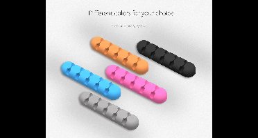 Orico Zelfklevende kabelhouders  5 stuks  - Diverse kleuren
