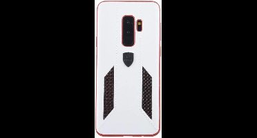 UNIQ Accessory Galaxy S9 Plus Kunstleer Hard Case Back cover - Wit (G965)