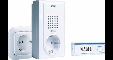 M-E FG-2 DRAADLOZE DEURBELSET met doorvoersteker 40936