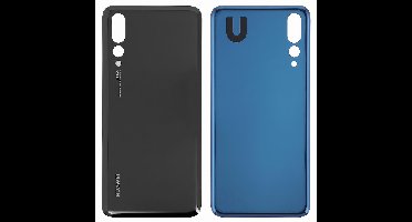 Huawei, Batterijdeksel Geschikt voor Huawei P20 Pro van Plastic, Zwart