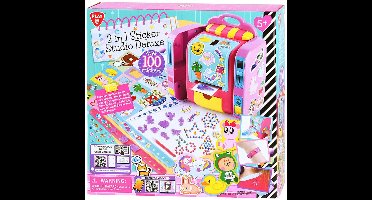 Play stickerstudio deluxe - 2in1 knutselset met 100 stickers en armbandjes.