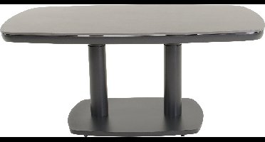 Les - Geneva loungetafel verstelbaar Deens ovaal 135x83 cm - antraciet