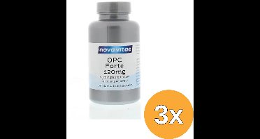 3x Nova Vitae Opc Forte 120 Mg 95% (100 vega capsules)