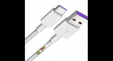 Originele Huawei USB-A naar USB-C Kabel AP71 5A 1m Breedte