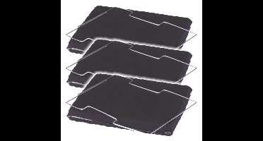 3x Bauknecht Longlife Koolstoffilter 484000008571 / CFW020/1
