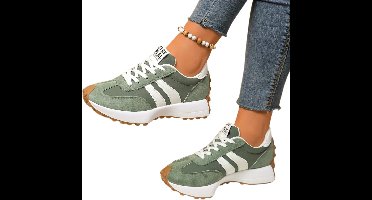 Currero Schoenen Dames - Sneakers - Comfortabel - Slippers - Casual - Volwassenen - Groen 36