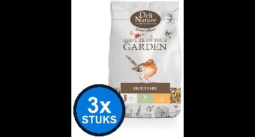 3x Deli Nature - Greenline protein mix 850gr - Vogelvoer - 850 g