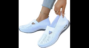 Currero Schoenen Dames - Sneakers - Comfortabel - Slippers - Casual - Volwassenen - Wit 43
