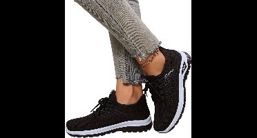 Currero Schoenen Dames - Sneakers - Comfortabel - Slippers - Casual - Volwassenen - Zwart 38
