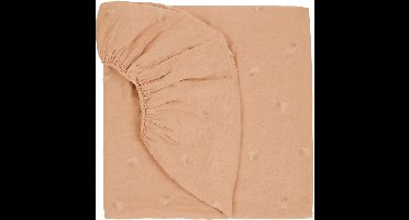 Nobodinoz hoeslaken ledikant wabi sabi print 70x140 - powder pink blossom