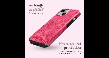 MIO MagSafe Apple iPhone 15 Plus / 14 Plus Hoesje | Hard Shell Back Cover | Geschikt voor MagSafe | Wild Hearts