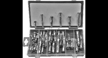 StahlKaiser Assortimentsdoos met hollewandpluggen - M4, M5, M6 - 40 stuks - Metalen spreidankers