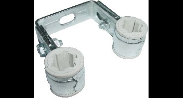 Riko Cv-Beugel Dubbel Verz.+Inlage 15Mm