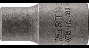 Wurth - 1/4 inch dopsleutel buiten-TX - 1/4 inch dopsleutel TX-kop Voor schroeven met buiten-TX Soort aandrijving Binnenvierkant Aansluiting E7