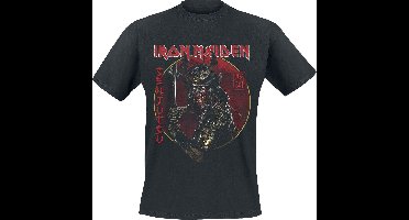 Iron Maiden Senjutsu Eddie Gold Circle Heren T-shirt - zwart - S