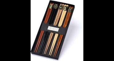 Chopsticks - Sushi Giftset - Beukenhout - Sushi Stokjes - 5 Paar