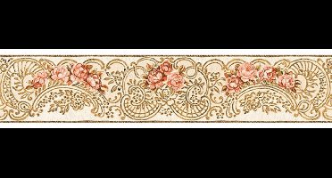 klassiek bloemen behangrand 34074-5