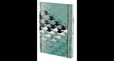 Bekking & Blitz - Notitieboek - A5 formaat - Kunst – Grafische kunst - Lucht en Water - M.C. Escher