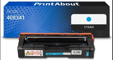 PrintAbout huismerk Toner 408341 (C250 H) Cyaan geschikt voor Ricoh
