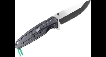X-Treme Black & Green Rope Knife RVS Zakmes+ Paracord Assisted Flipper Assist Roestvrijstaal Klapmes