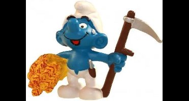 De smurfen, boer smurf (+/-5cm), merk : Schleich nr. 20145