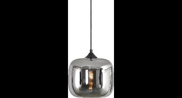 Hanglamp Artdelight Preston -  zwart smoke glas -  24cm