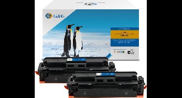 G&G Huismerk Toner Alternatief voor HP 410X (CF410X)  Zwart  2-pack Hoge Capaciteit