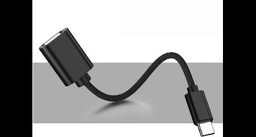 OTG Host kabel van USB-C naar normaal USB-A 2.0/3.0, adapter / verloop-stekker voor o.a. MacBook