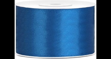 Satijn lint - blauw - 38mm/rol 25m