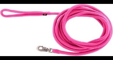Hondenriem nylon rond roze