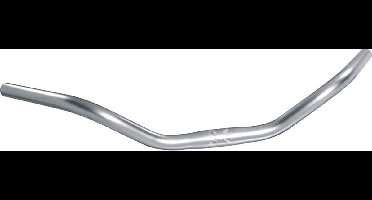 Ergotec Country 66 Mm 67º Grip 190 Mm Stuur Zilver 25.4 mm / 590 mm