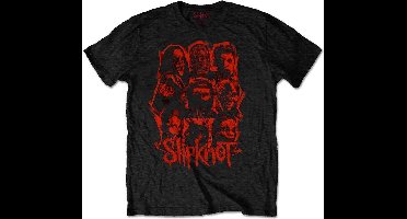 Slipknot - WANYK Red Patch Heren Tshirt - S - Zwart