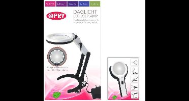 OPRY DAGLICHT LED LOEPLAMP OPLAADBAAR 8,5 CM DIAMETER.