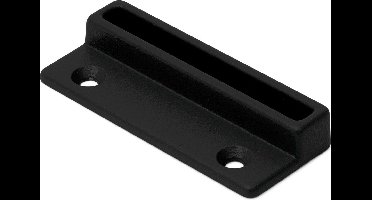 DX Raamboomplaatje 74x30 mm zwart epoxy coating