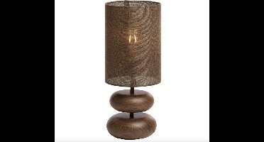 Light & Living - Tafellamp DANIALO - Ø22x50.5cm - Bruin