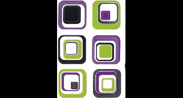 Komar - Muursticker - Fever Retro - Zelfklevend - Muurdecoratie - Stickers - 100 x 70 cm