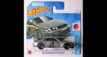 HOT WHEELS NISSAN SKYLINE GT-R (BCNR33) GODZILLA MATT/GREY 95/250 1:64 HW J-IMPORTS SHORT CARD 2024